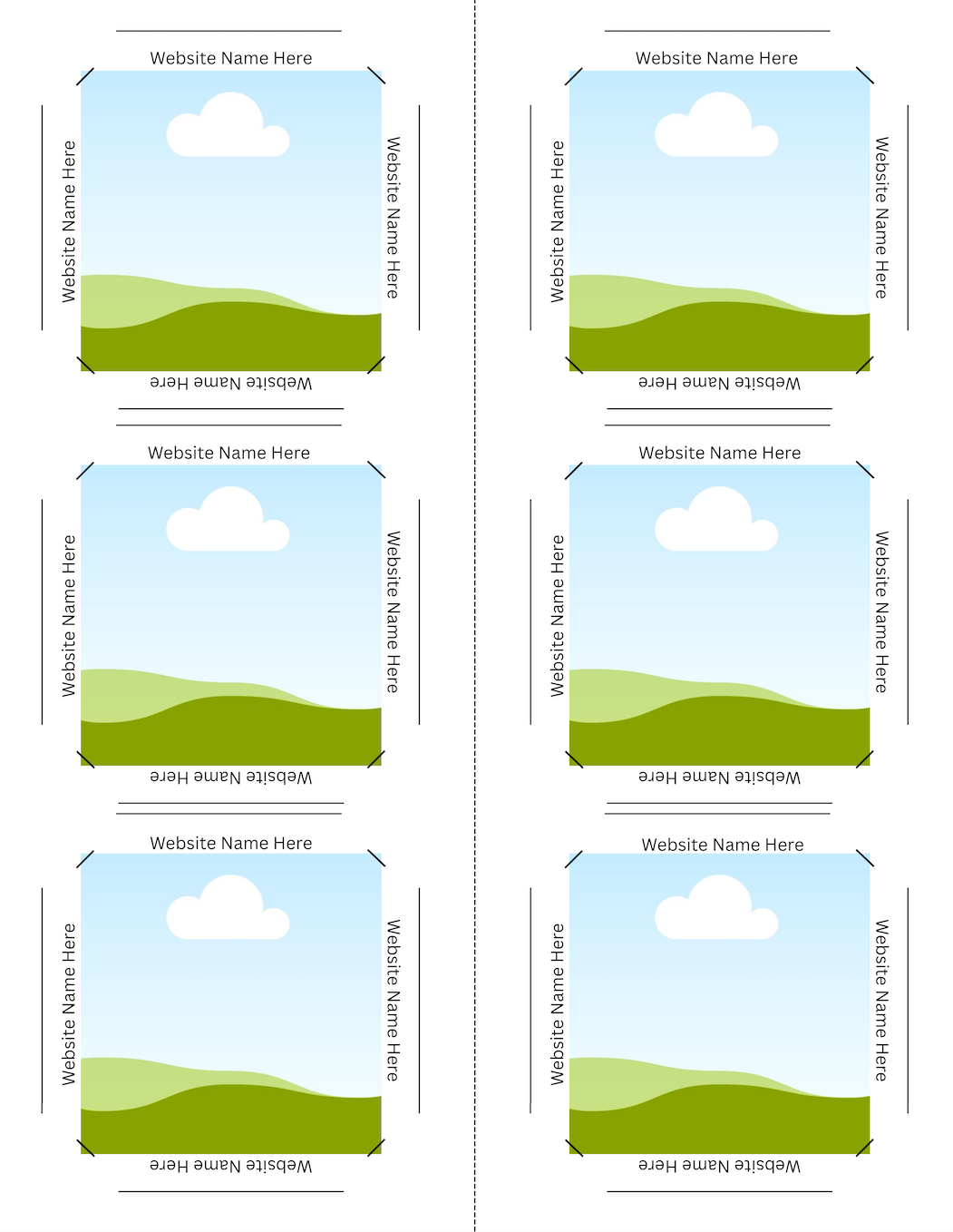 2.5”x2.5” Photo Template