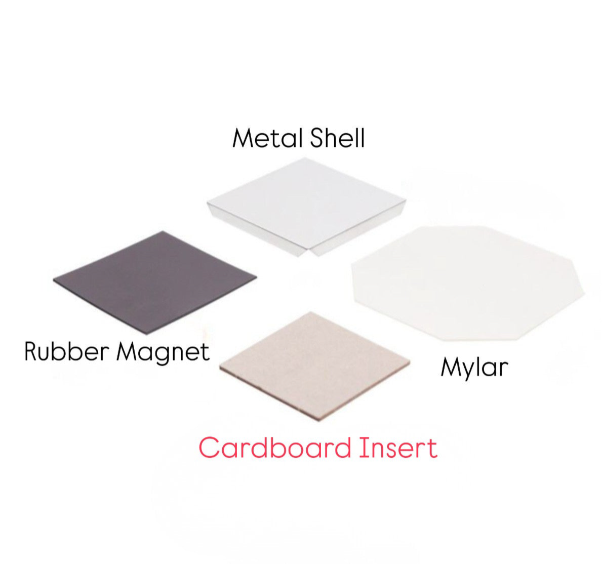 1,000 2.5"x2.5" Magnet Refill Supplies