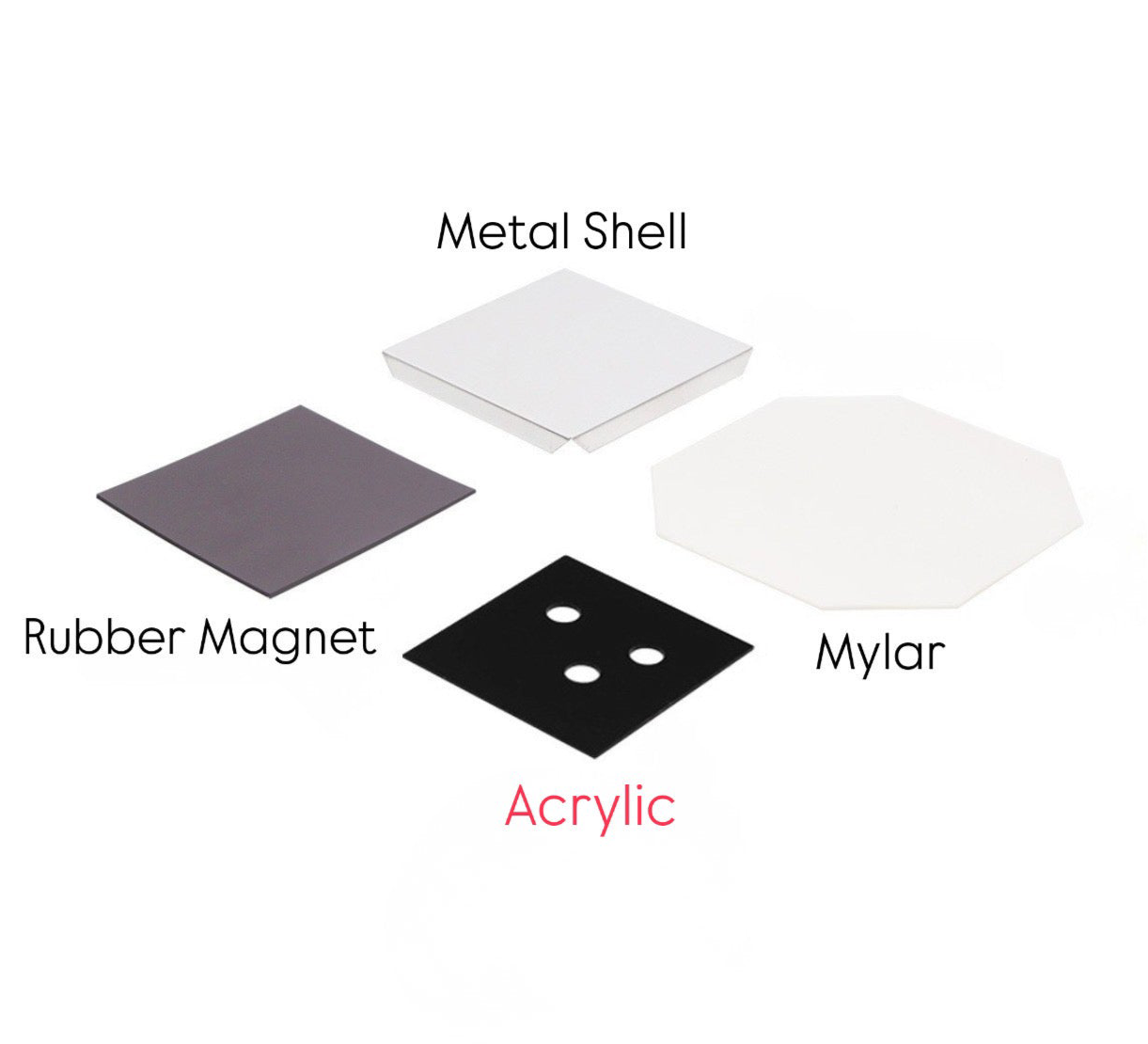 1,000 2.5"x2.5" Magnet Refill Supplies